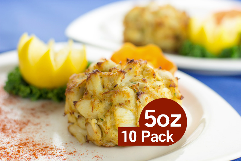 10 Pack 5 oz. Jumbo Lump Crab Cakes